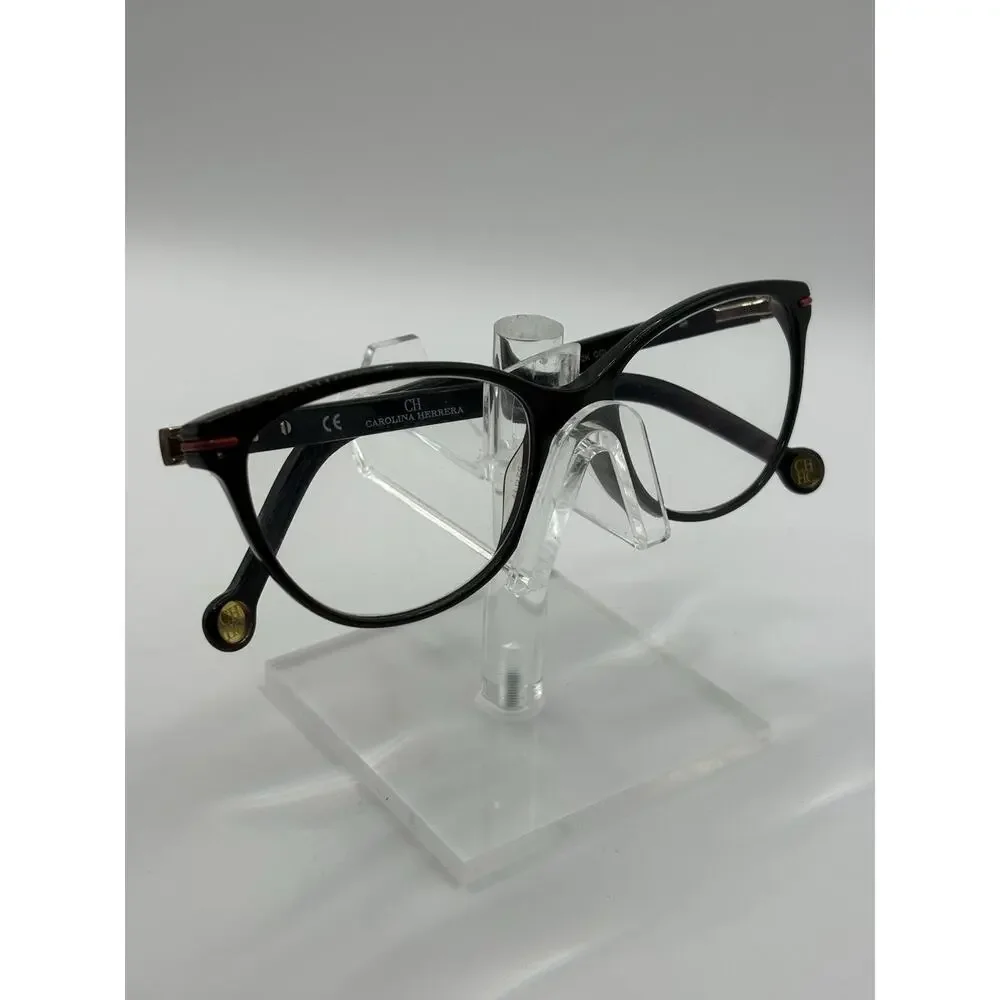 Carolina Herrera VHE660K 0700 Black Eyeglasses Frames 140 Designer
